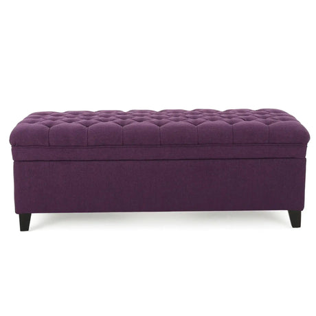 Juliana - Storage Ottoman With Birch Legs - Best Buy Furniture