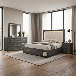 Colorado - Bedroom Set With Upholstered LED Headboard