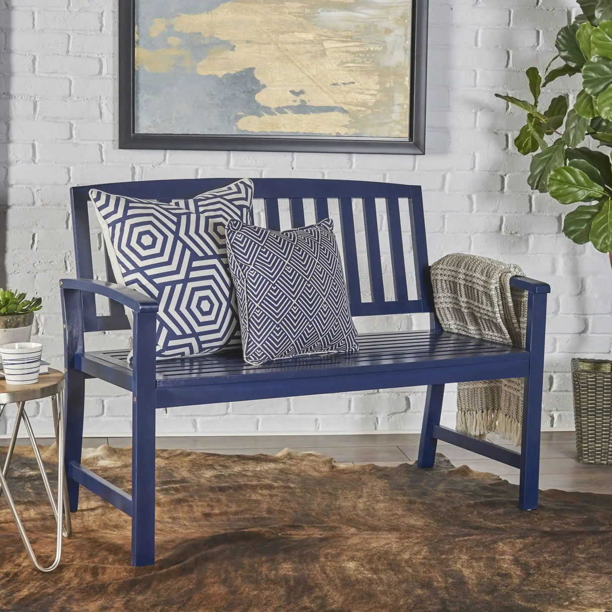 Farmhouse Style Loja Bench Indoor / Outdoor - Best Buy Furniture