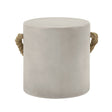 Gene - Fiber Concrete Accent Table - Gray - Best Buy Furniture