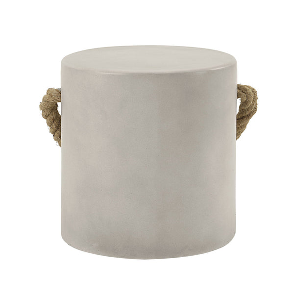 Gene - Fiber Concrete Accent Table - Gray - Best Buy Furniture