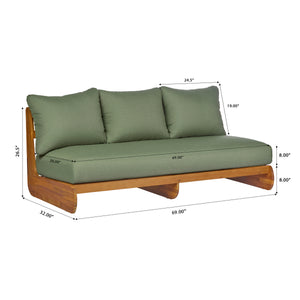 Outdoor Acacia Lazy 3 Seater