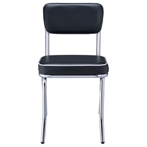 Open Back Upholstered Side Chairs (Set of 2)