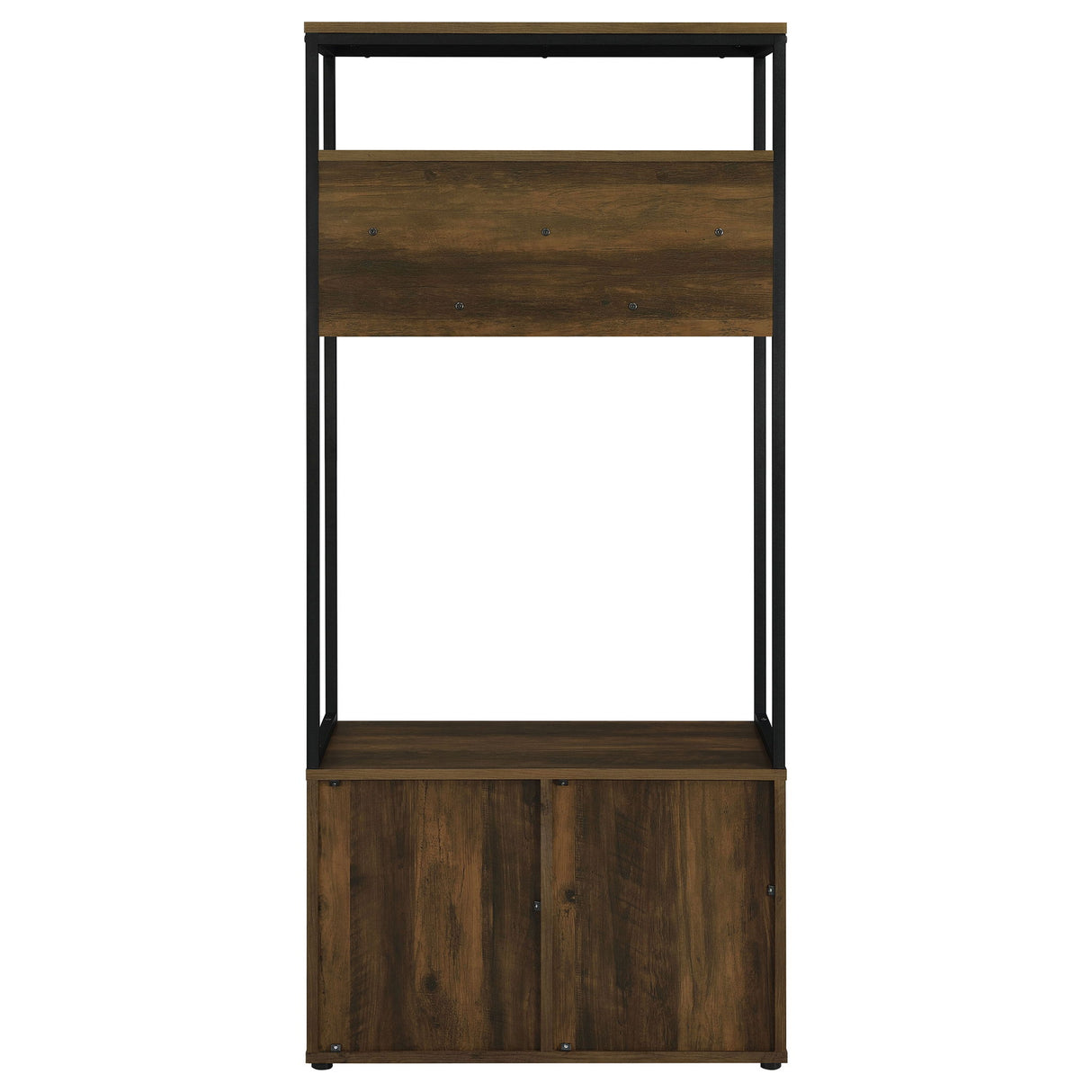 Flora - 2 Door Coat Rack Hall Tree Storage Bench And Multi Functional Storage - Natural