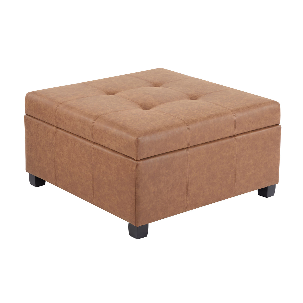 35" Square Storage Ottoman