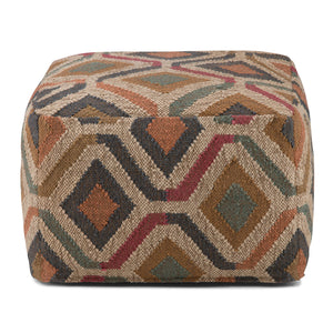 Johanna - Handcrafted Square Pouf
