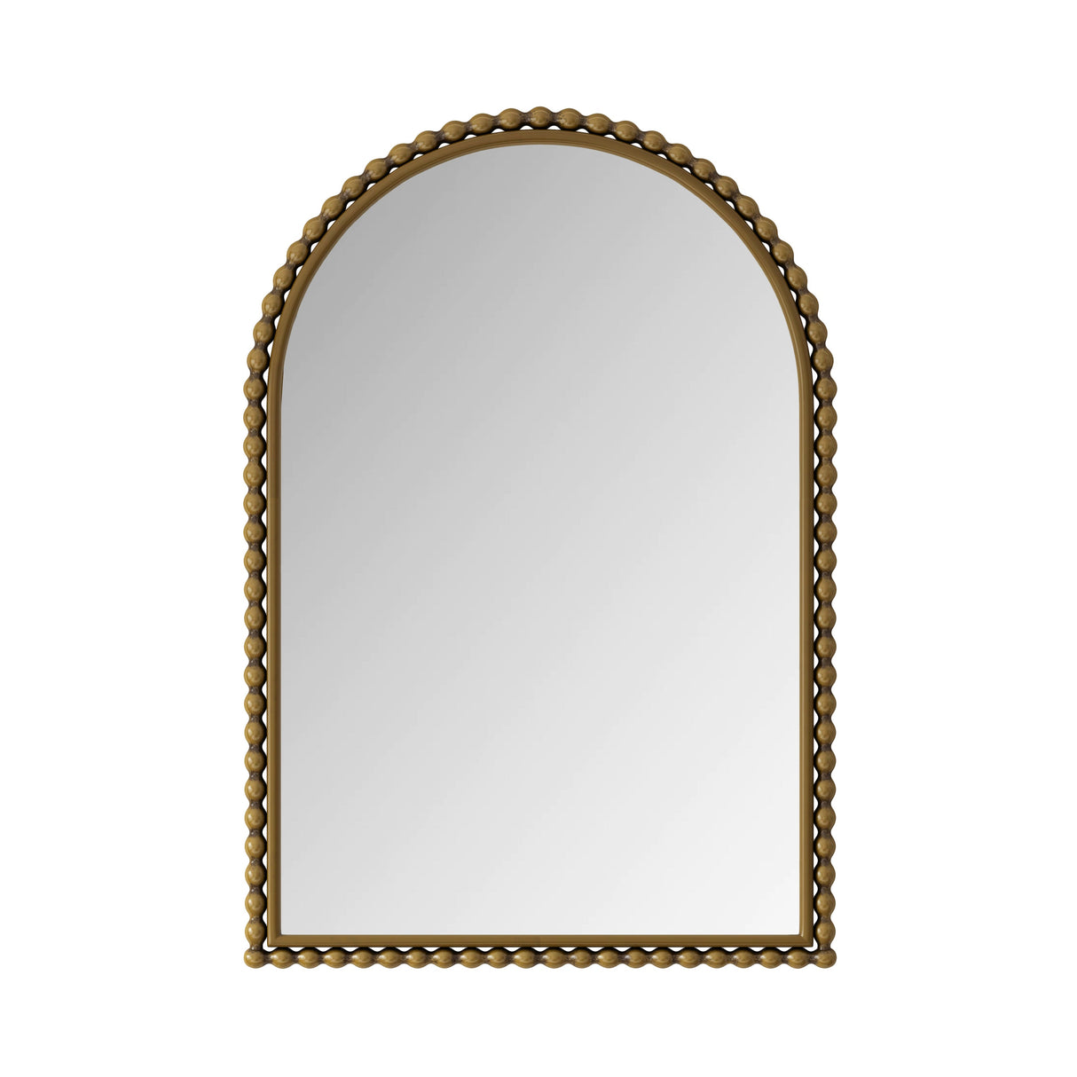 Vintage Iron Arch Wall Mirror in Gold