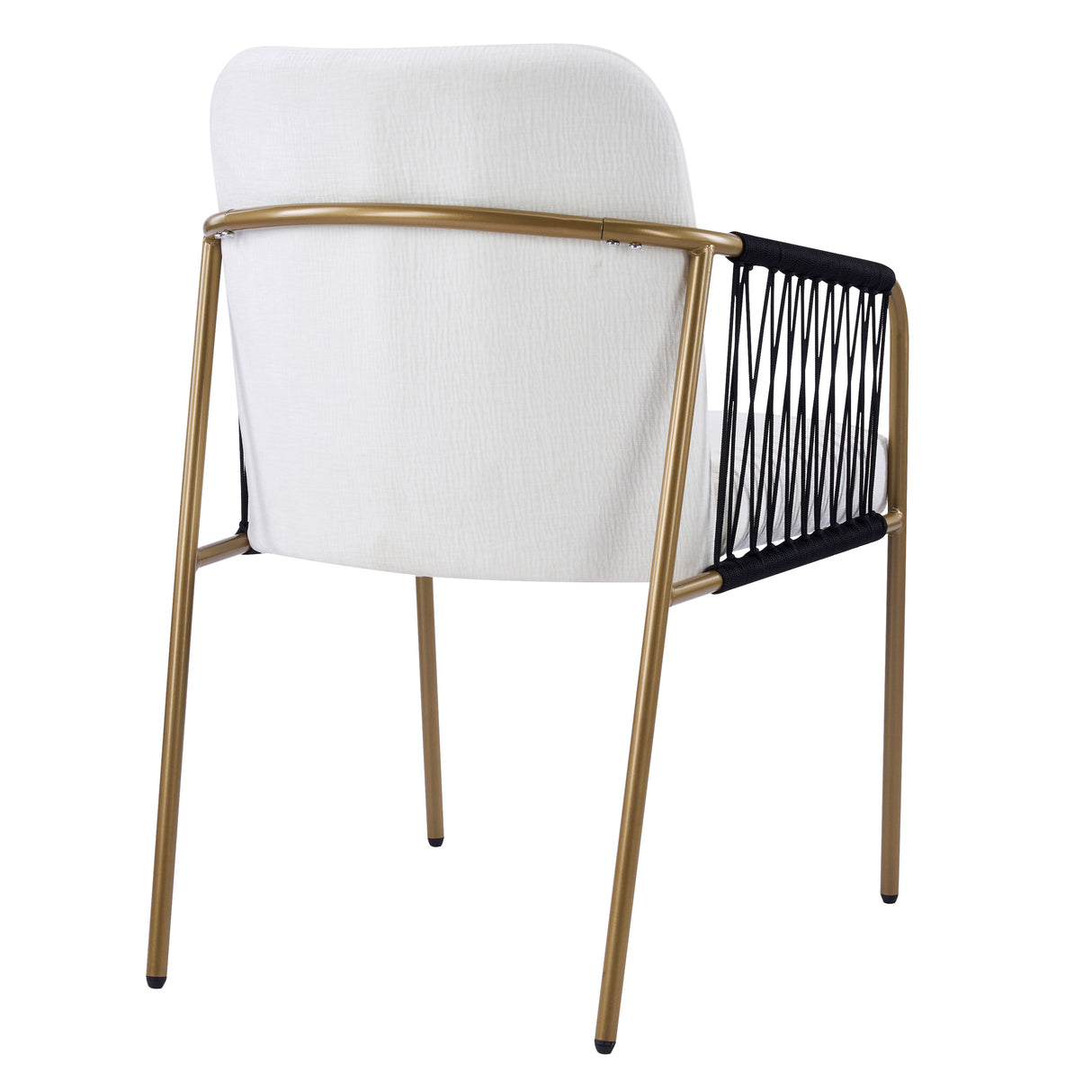 Modern Glam Upholstered Dining Chairs (Set of 2)