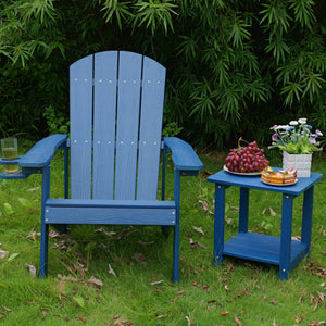 Outdoor Lounge Chair With Cup Holder For Patio Relaxation