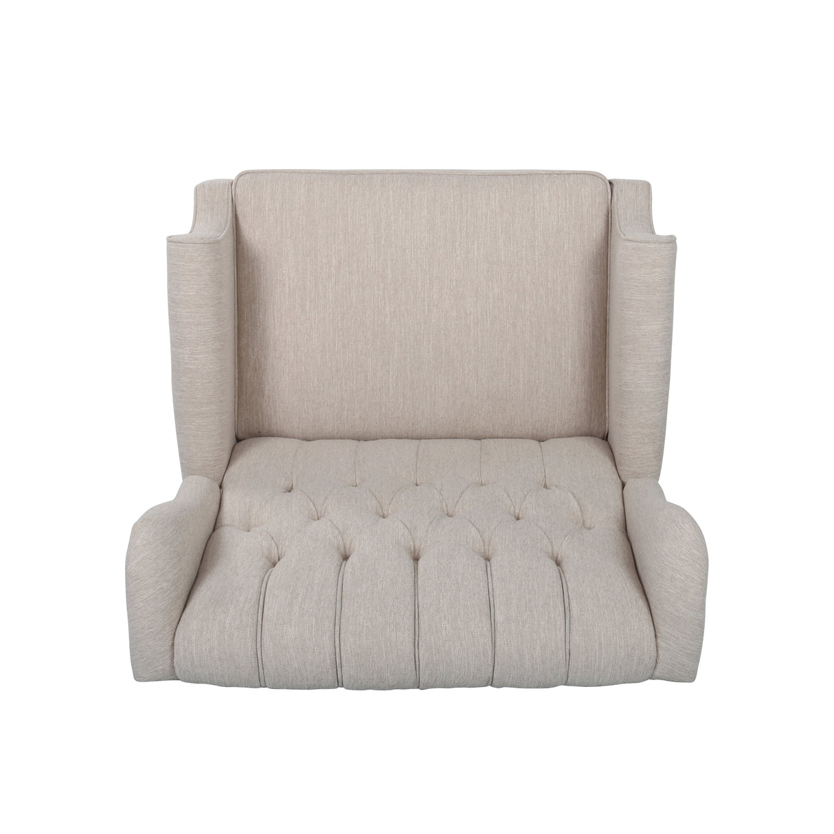 Push Back Recliner Chair Fabric Lounge Armchair