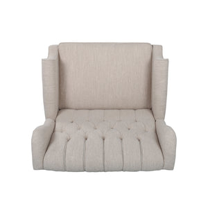 Push Back Recliner Chair Fabric Lounge Armchair