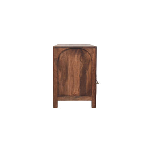 Solid Wood Arc-Line Media Console