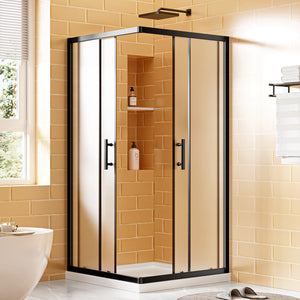 36" D x 36" W x 72" H Corner Shower Enclosure