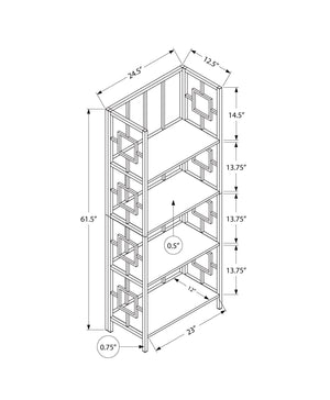 Bookshelf, Bookcase, Etagere, 4 Tier, For Office, Contemporary & Modern - Espresso - Best Buy Furniture