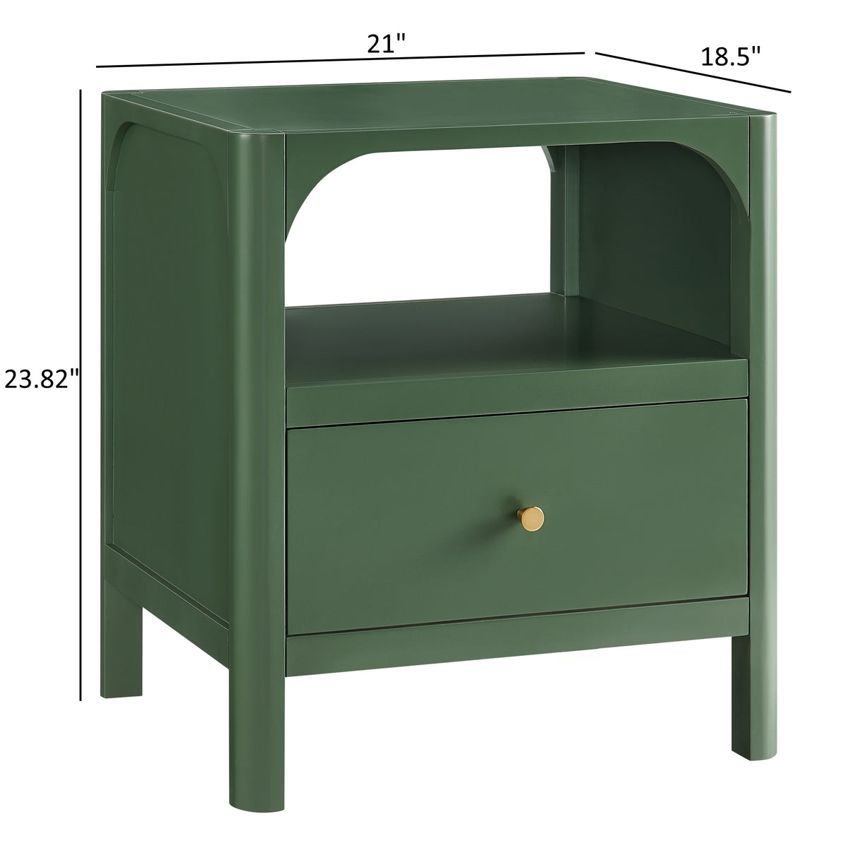 Williamson 1-Drawer Nightstand in Vintage