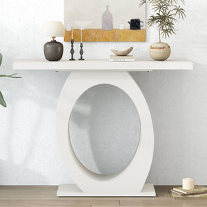 Console Table With Oval Base And Reinforced Bottom Plate - Best Buy Furniture