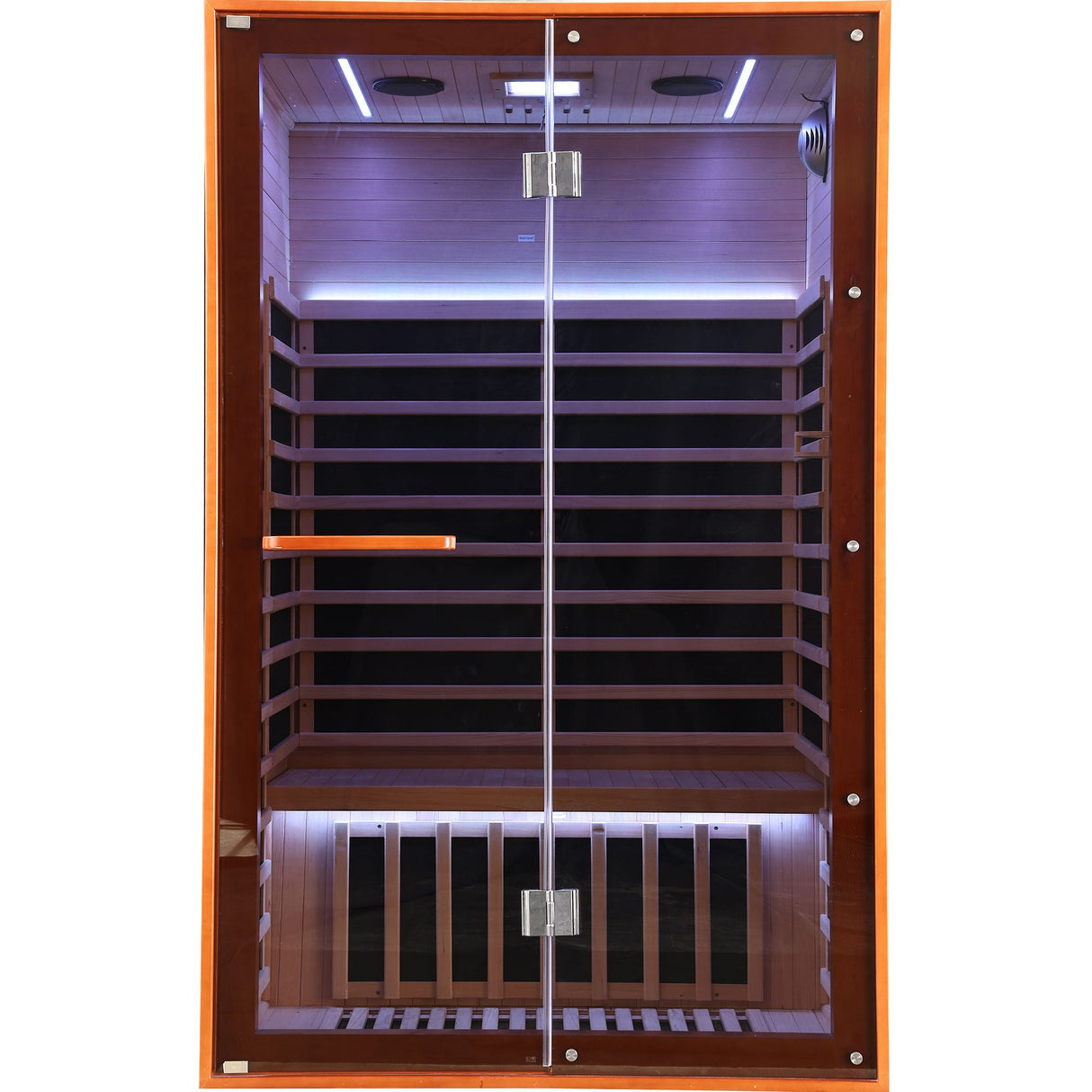 Double Sauna Room With Carbon Heating Plates - American White Oak