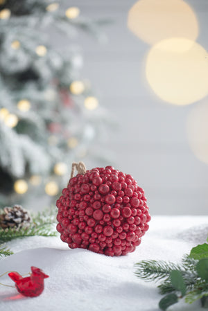 6.5" Traditional Red Berry Ball