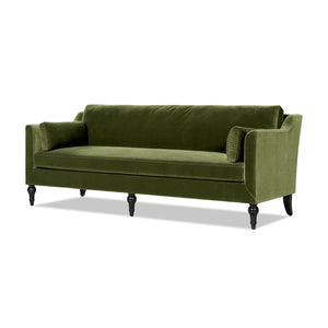 Josephine 84.5" Upholstered Modern Sofa, Olive