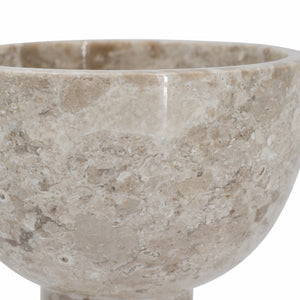 D6x6" Round Marble Pedestal Bowl