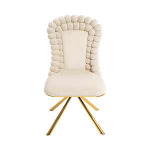 Upholstered Swivel Dining Chairs (Set of 2)
