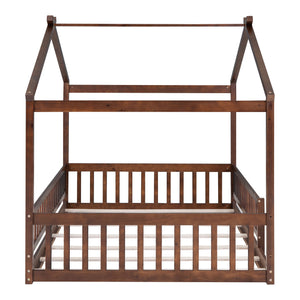 Bed House Bed Frame With Fence