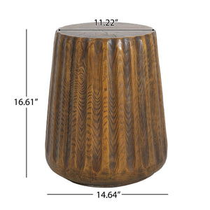MGO Outdoor Indoor Side Table - Tree Stump Style