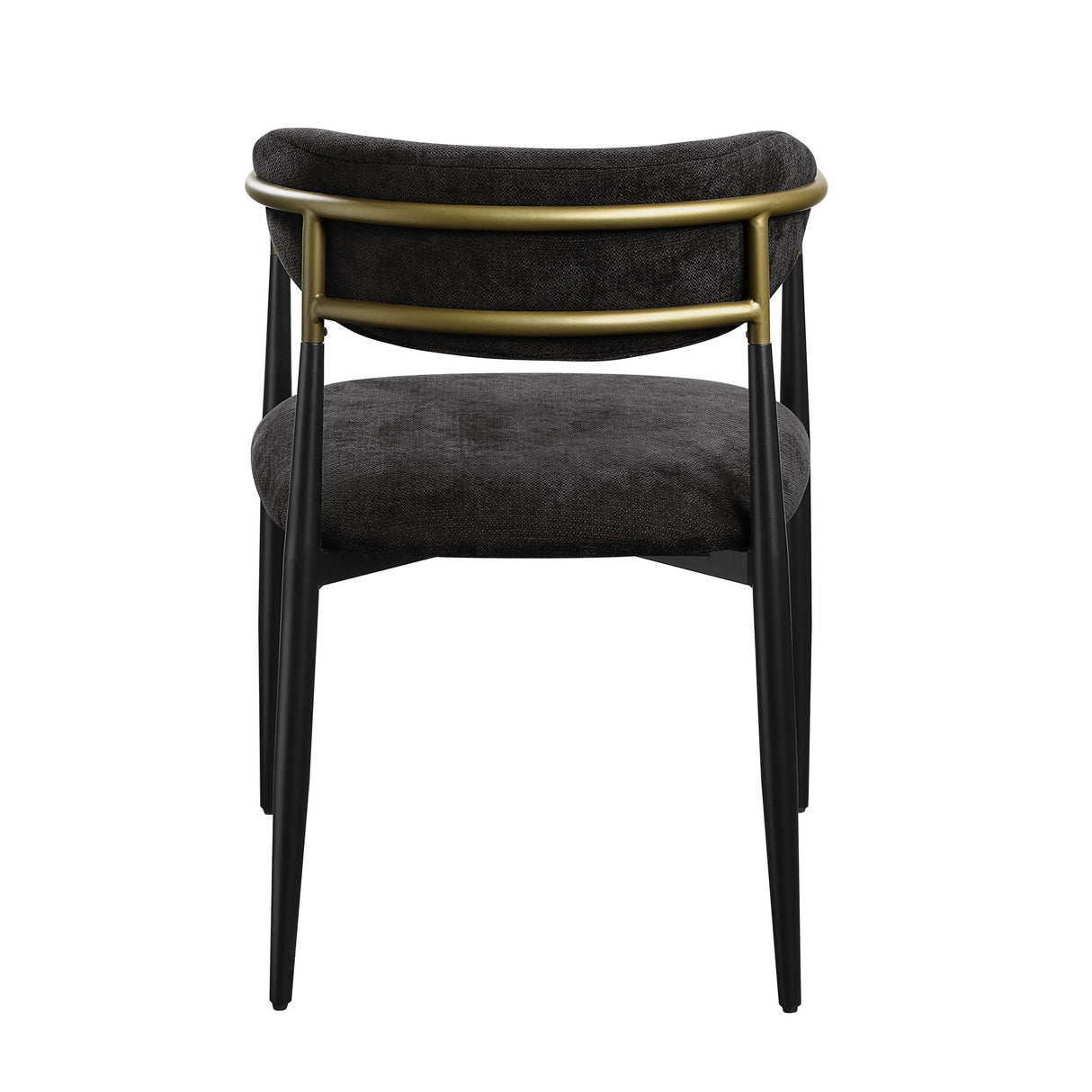 Jaramillo - Chenille Side Chair (Set of 2) - Black - Best Buy Furniture