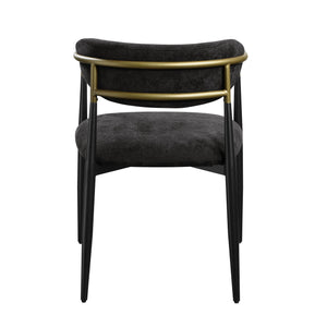 Jaramillo - Chenille Side Chair (Set of 2) - Black - Best Buy Furniture