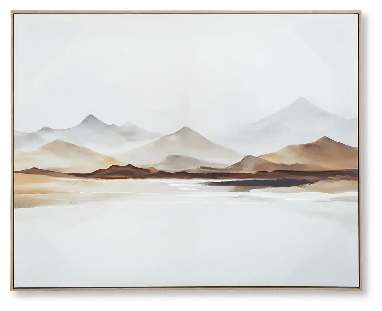 Karalen - Wall Art - White / Gray / Brown - Best Buy Furniture