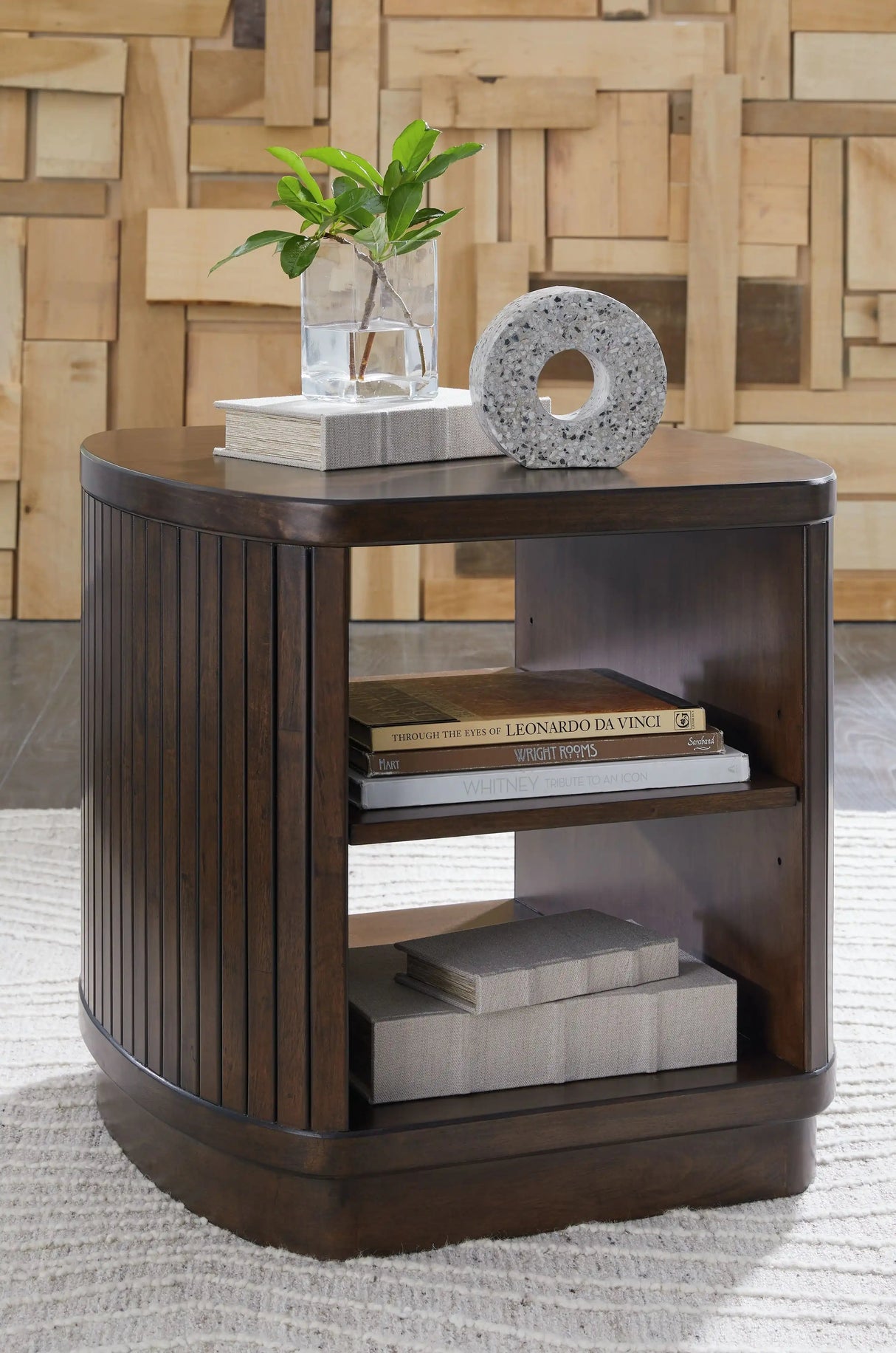 Korestone - Square End Table - Dark Brown - Best Buy Furniture