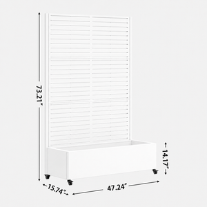 Metal Planter Box with Trellis