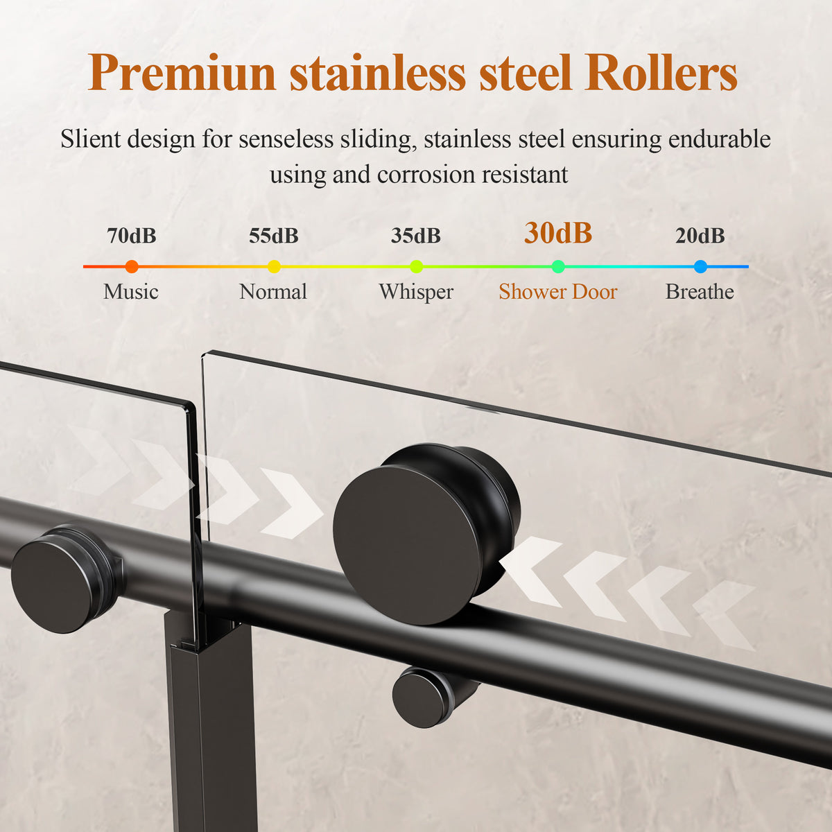 Frameless Single Sliding Shower Door
