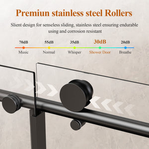 Frameless Single Sliding Shower Door