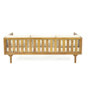 Claremont - 3 Seater Daybed Teak Acacia Wood Water Resistant Cushions
