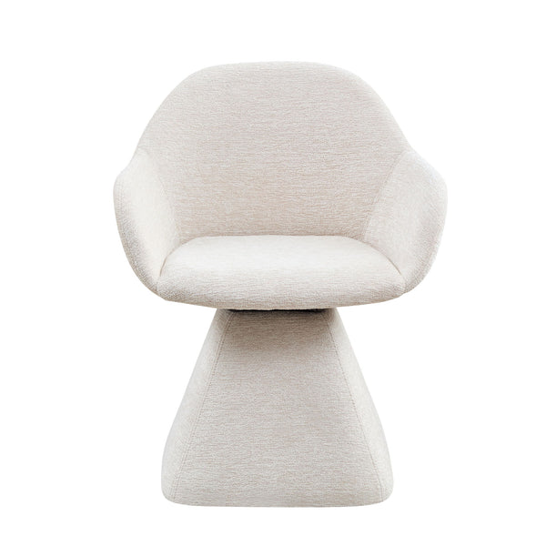 180° Rotating Accent Chair For Living Room - Beige
