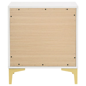 Karena - 2 Drawer Rectangular Nightstand - White