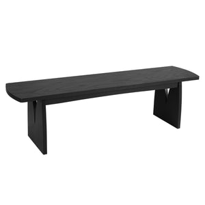 Black Modern Dining Bench