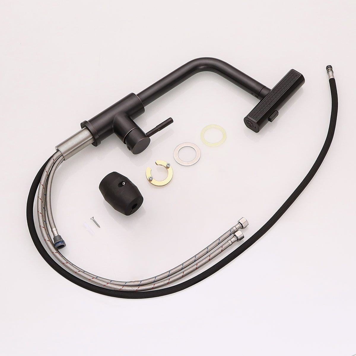 360° Rotation Pull-Down Kitchen Faucet - Oil Rubbed Bronze