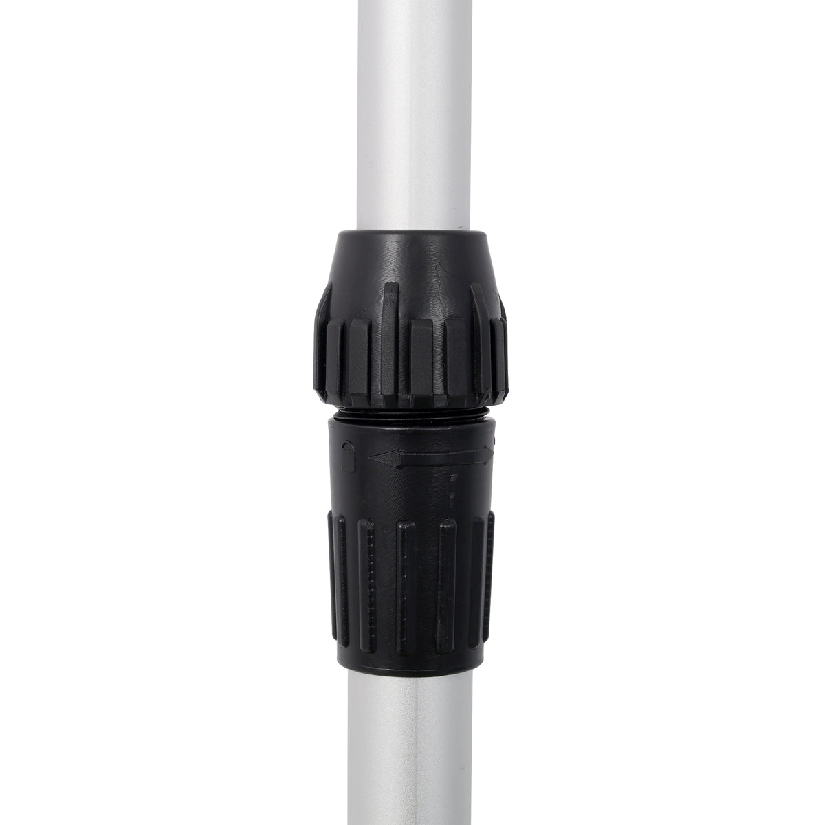 Portable Adjustable Height Snow Shovel with D-Grip Handle - Silver