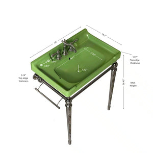 VICI 28" Bathroom Console Sink, Wall-Mounted