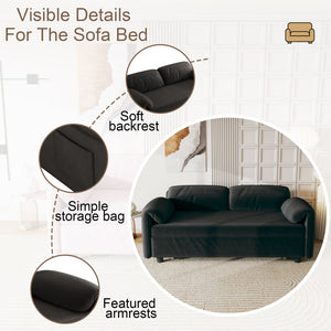 Sofa, Dual Purpose Lounge With Retractable Queen Size Bed