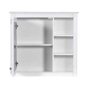Wall Mounted Medicine Cabinet With Mirror And 3 Open Shelves