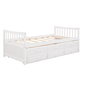 Twin Size Daybed With Trundle And Drawers