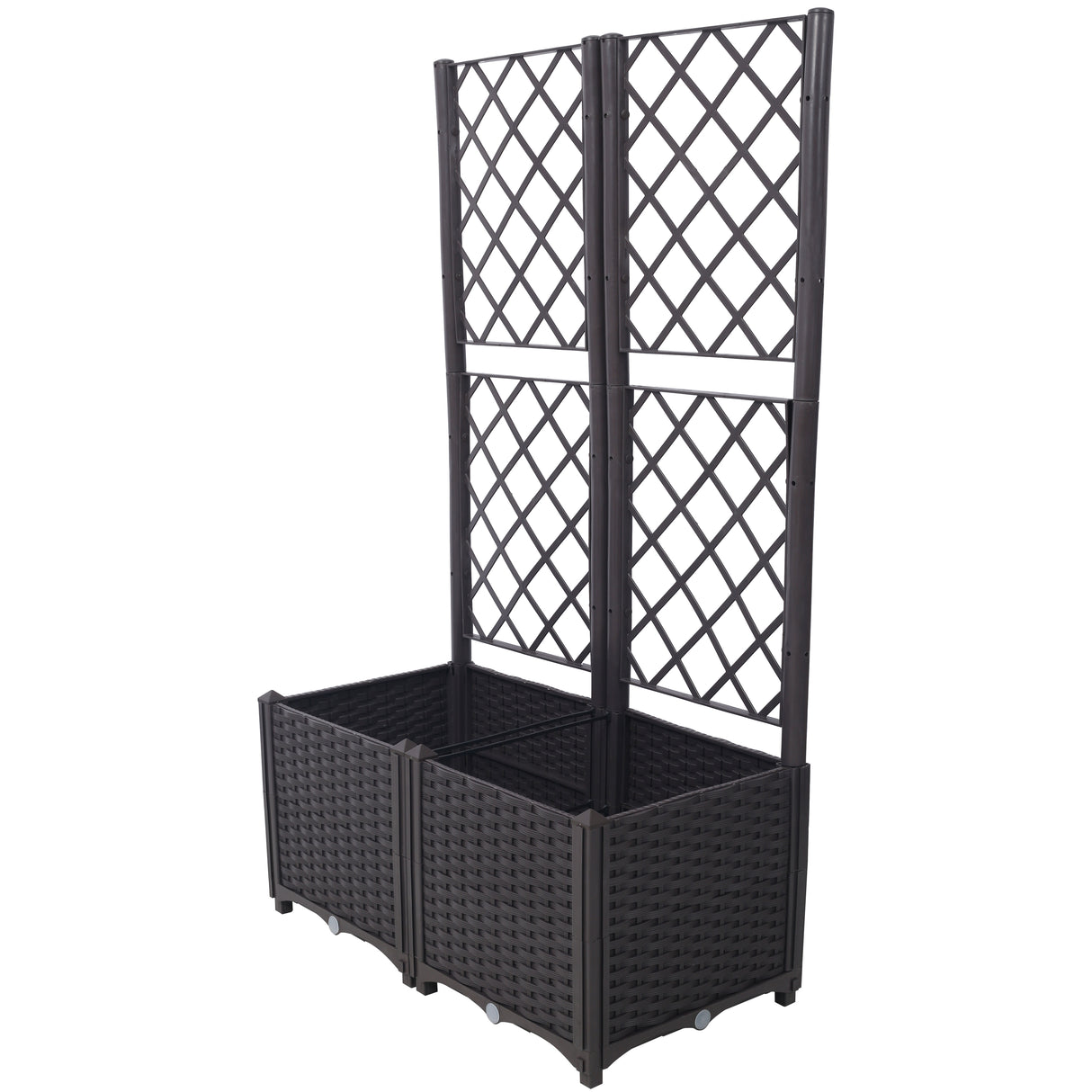 Poly Rattan Garden Planter