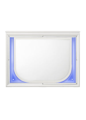 Tarian - Mirror With LED - White - Best Buy Furniture