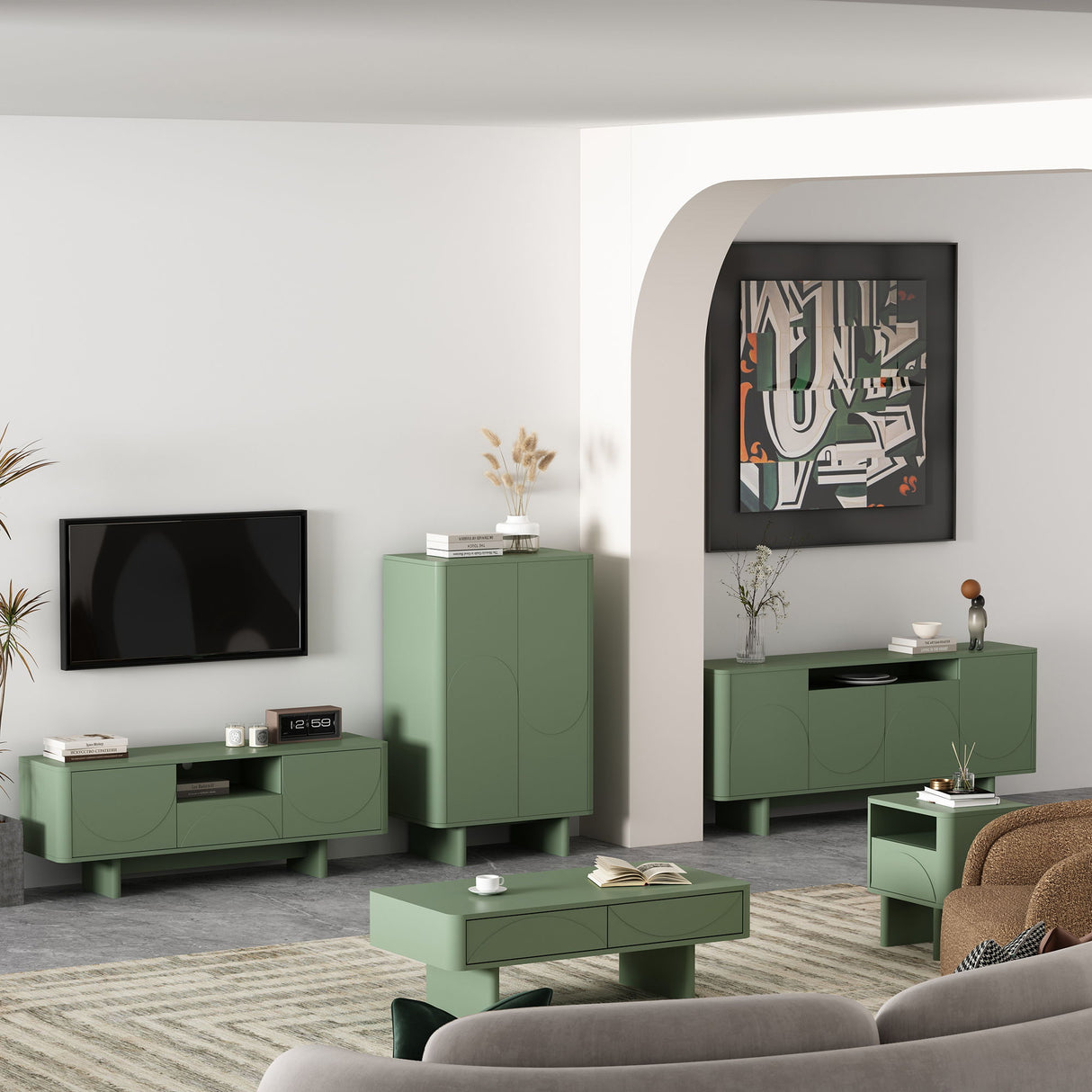 Ella - TV Stand With Adjustable Shelves