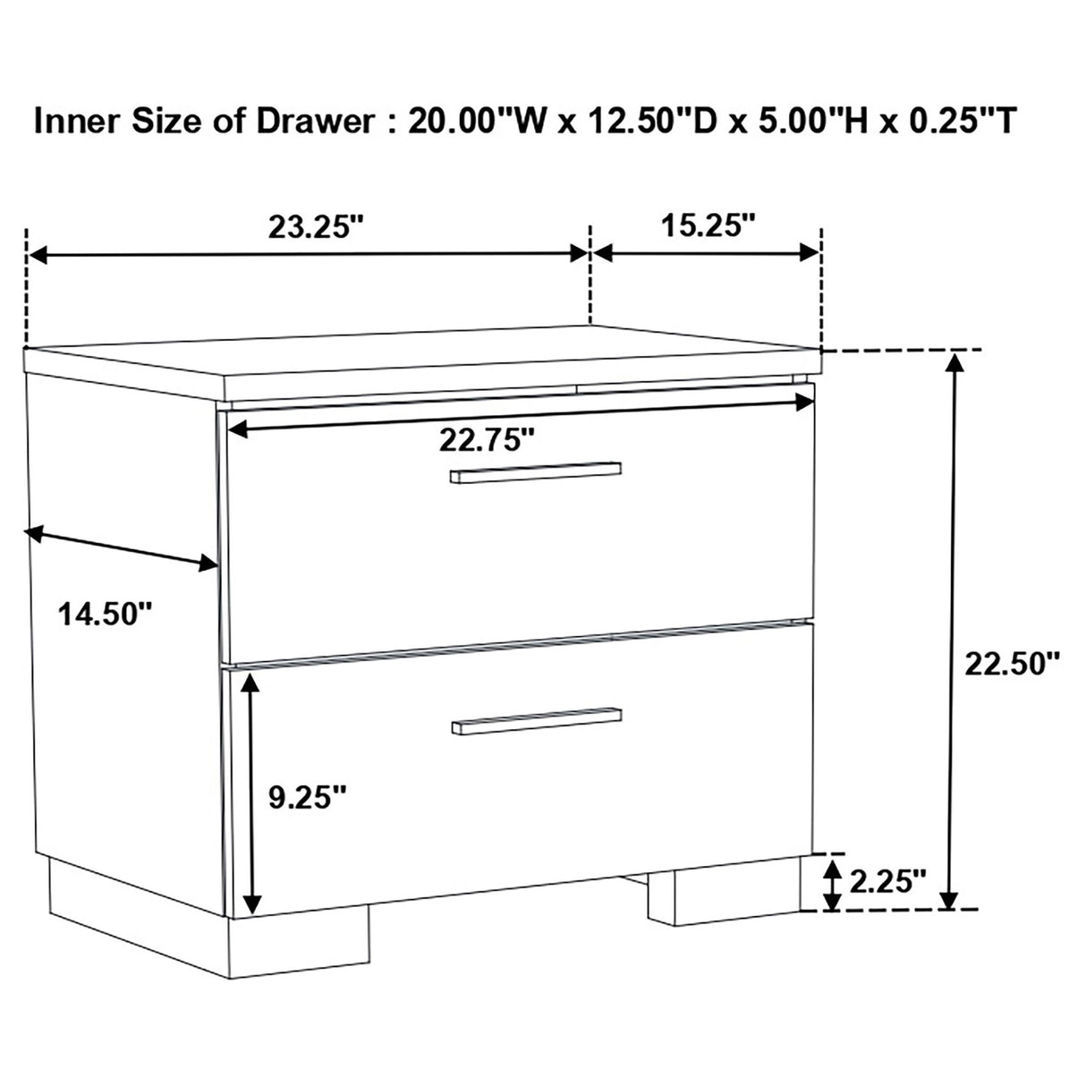 August - 6 Piece Queen Panel Bedroom Set With LED Lighting - White