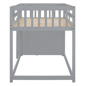 Bunk Bed With 4 Drawers And 3 Shelves