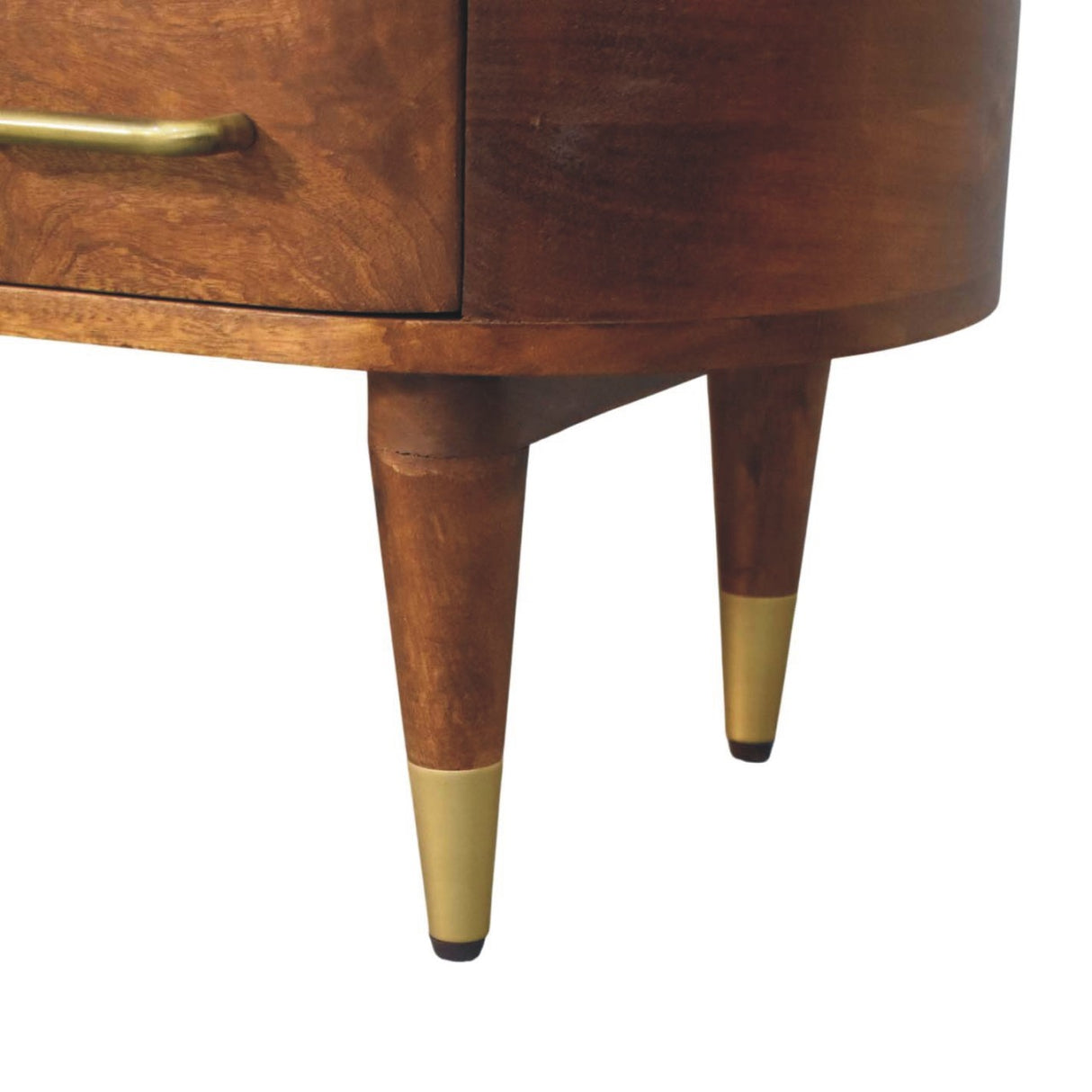 Solid Wood Valenza Curved Media Unit